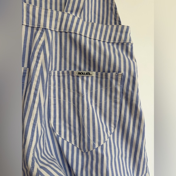 Free People x Rollas Original High Rise Cut Off Denim Overalls - Picture 9 of 9